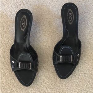 Tod’s Black Mules Size 37